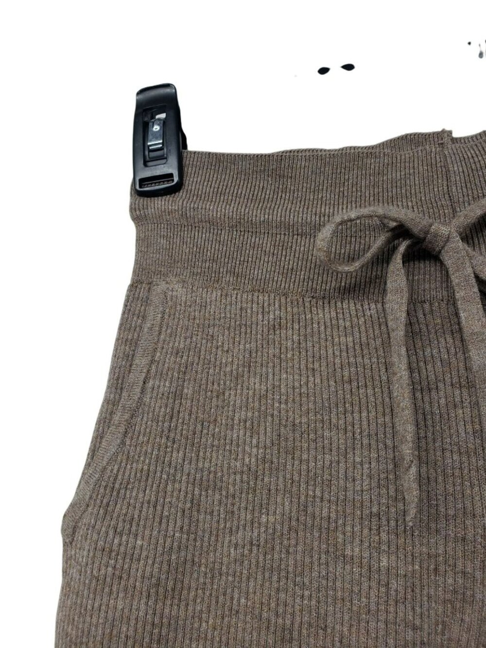 Uniqlo Washable Ribbed Knit Trousers Wide Leg Lounge Sweat Pants XS - Picture 4 of 9